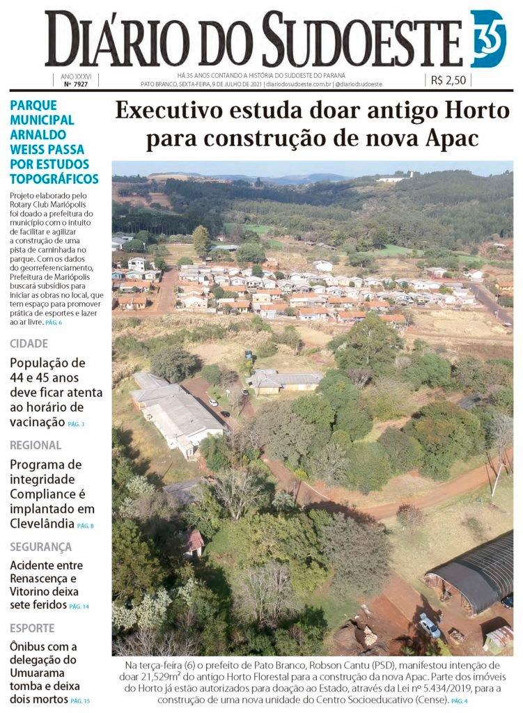 3e99b856 Capa Diario Do Sudoeste 9 De Julho De 2021 Edicao 7927 751x1024