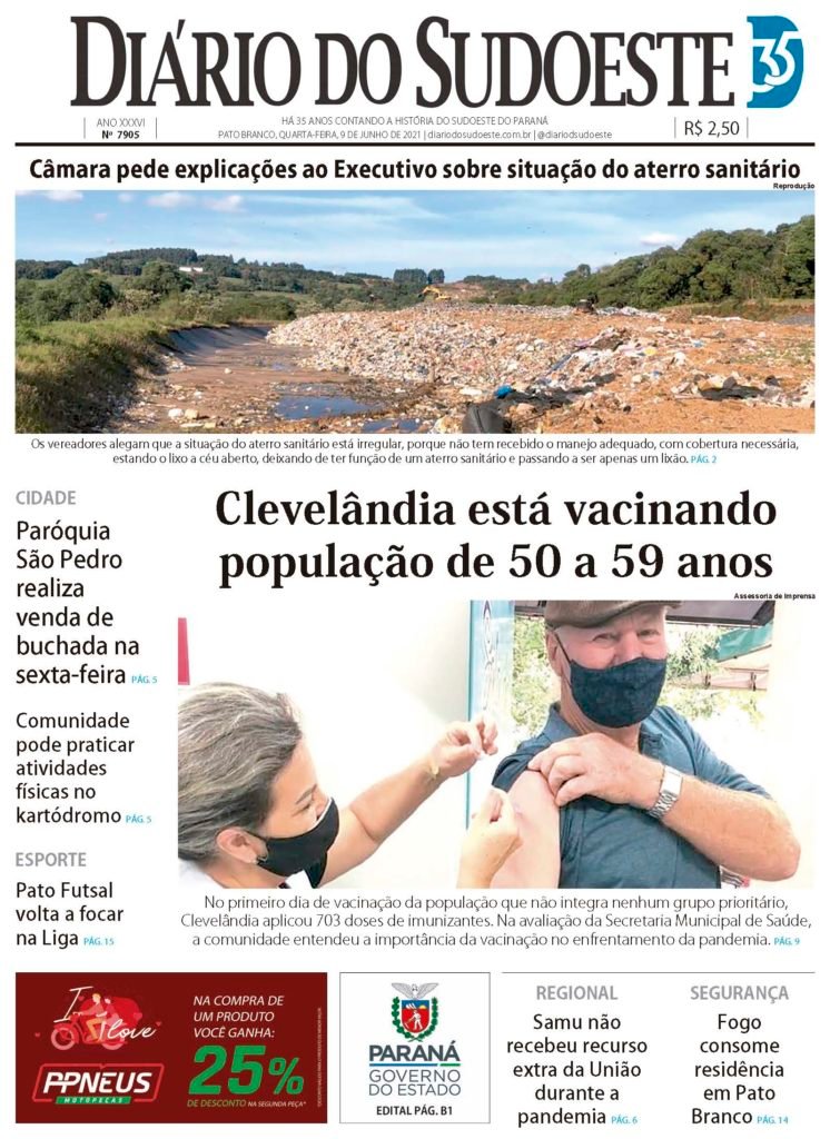 430e0725 Capa Diario Do Sudoeste 9 De Junho De 2021 Ediçao 7905 746x1024