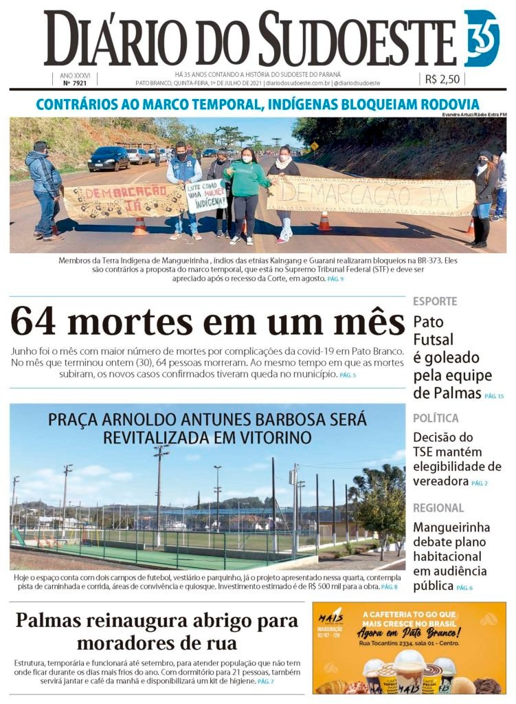 64864e63 Capa Diario Do Sudoeste 1 De Julho De 2021 Edicao 7921 751x1024
