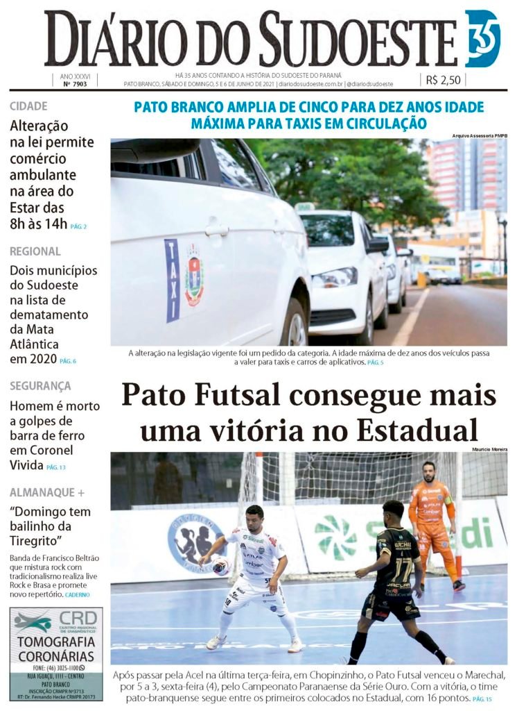 68d27b1c Capa Diario Do Sudoeste 5 E 6 De Junho De 2021 Ediçao 7903 746x1024