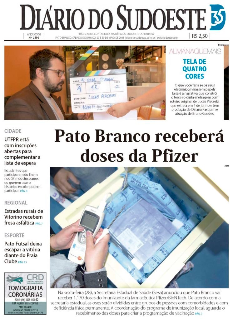 77844ac6 Capa Diario Do Sudoeste 29 E 30 De Maio De 2021 Ediçao 7899 746x1024