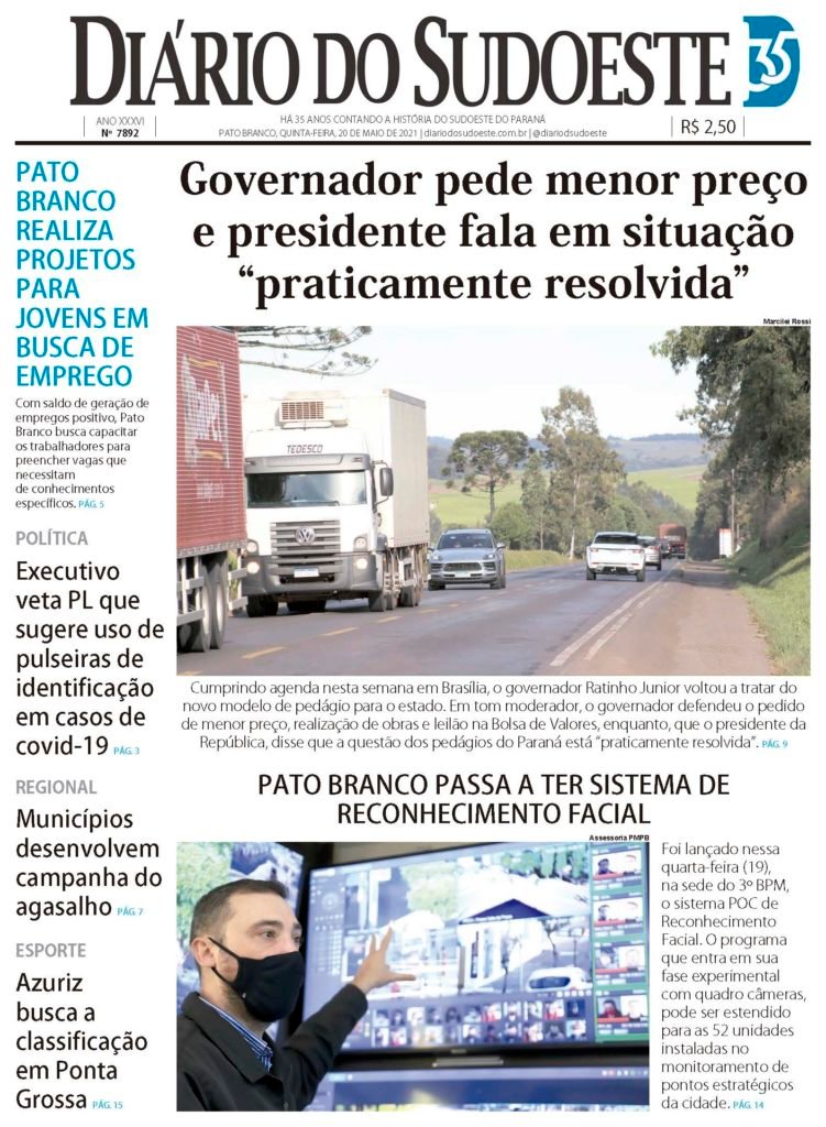9502cd3d Capa Diario Do Sudoeste 20 De Maio De 2021 Ediçao 7892 751x1024