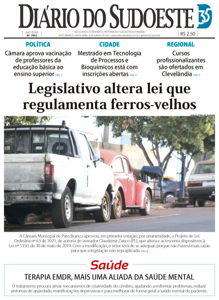 9a685e04 Capa Diario Do Sudoeste 4 De Junho De 2021 Ediçao 7902 746x1024