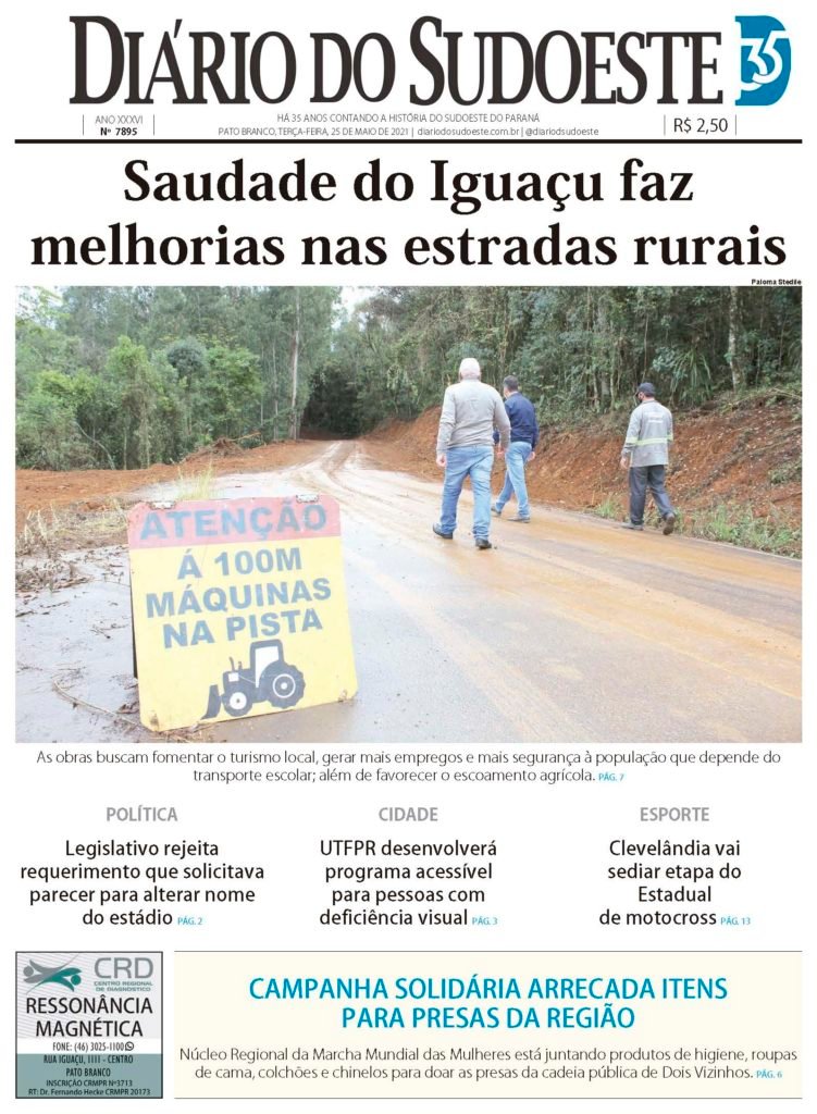 B36faafc Capa Diario Do Sudoeste 25 De Maio De 2021 Ediçao 7895 751x1024