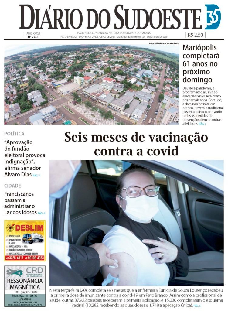 D5c2261b Capa Diario Do Sudoeste 20 De Julho De 2021 Edicao 7934 751x1024