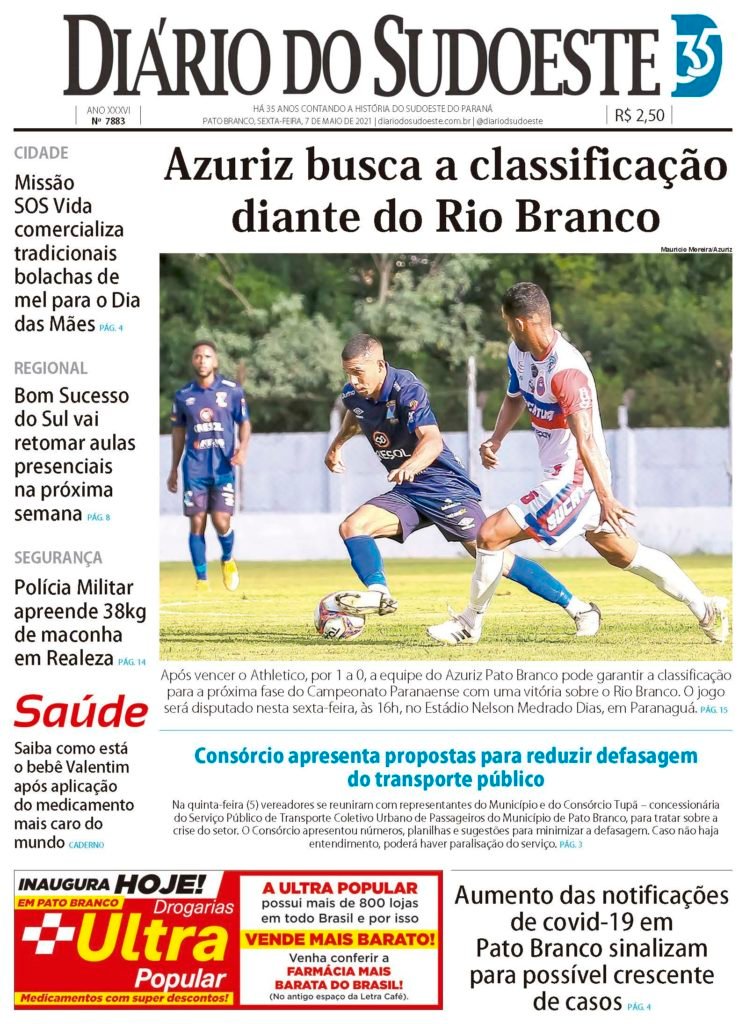 E0bad783 Capa Diario Do Sudoeste 7 De Maio De 2021 Ediçao 7883 746x1024