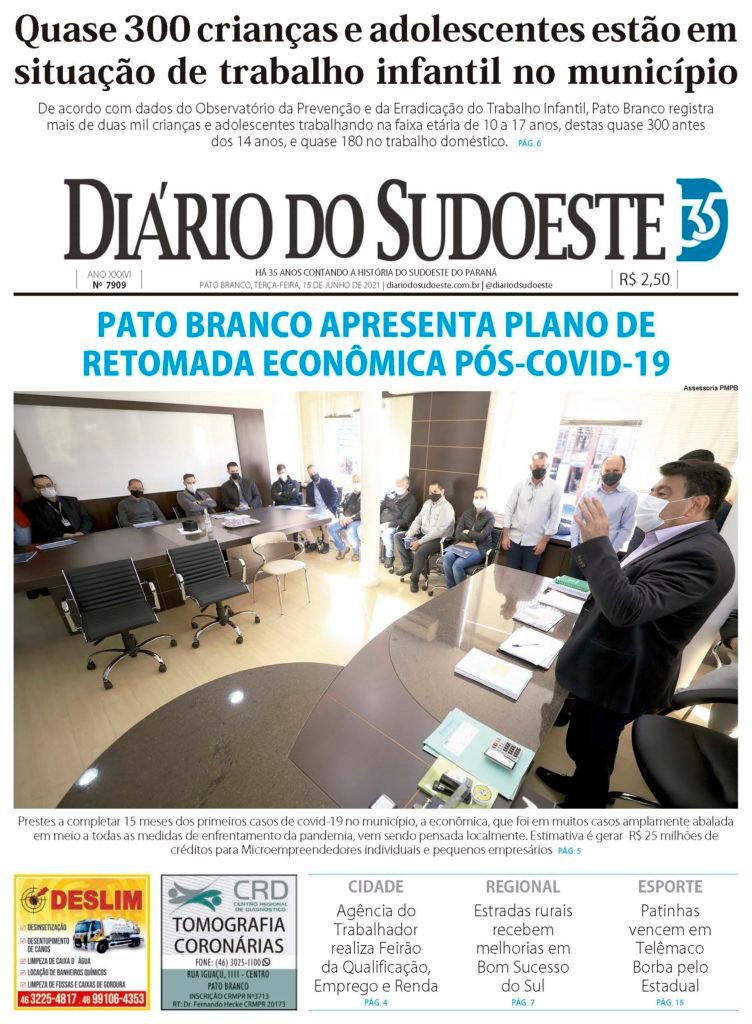 F14b2c59 Capa Diario Do Sudoeste 15 De Junho De 2021 Ediçao 7909 752x1024