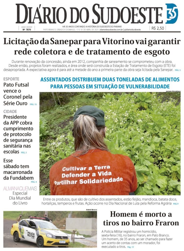 05a55bf2 Capa Diario Do Sudoeste 17 E 18 De Abril De 2021 Ediçao 7870 Scaled 752x1024