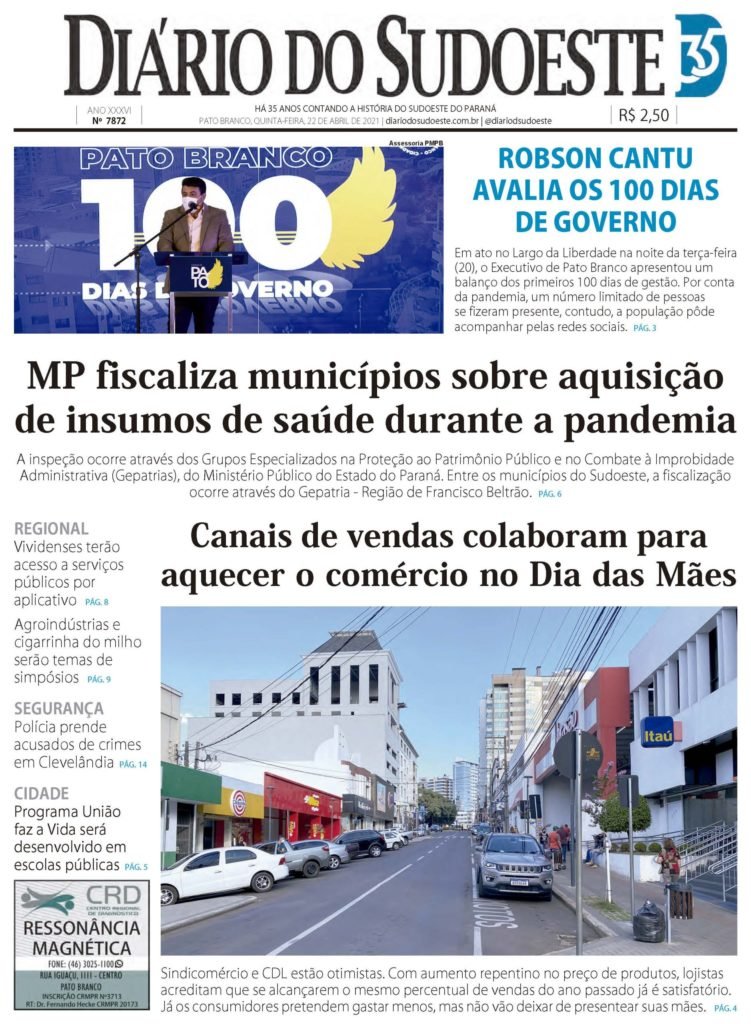 781bad63 Capa Diario Do Sudoeste 22 De Abril De 2021 Ediçao 7872 Scaled 751x1024