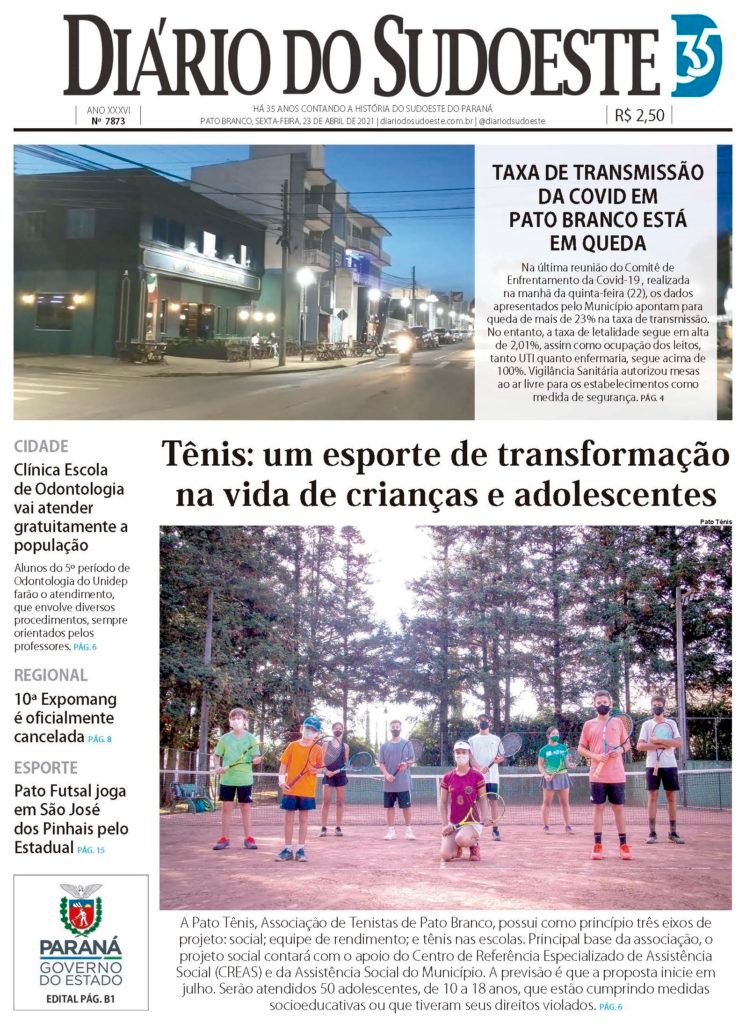 Defd1dc0 Capa Diario Do Sudoeste 23 De Abril De 2021 Ediçao 7873 746x1024