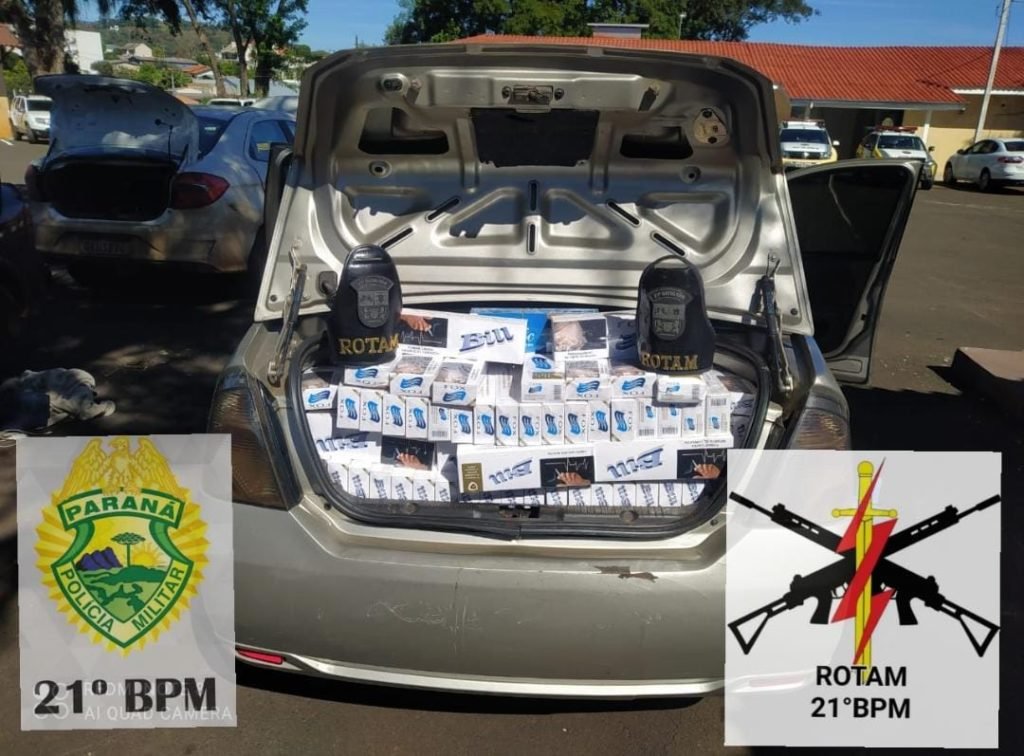 Rotam detém contrabandista de cigarros em Beltrão 945b2d4e Cigarros 1024x756