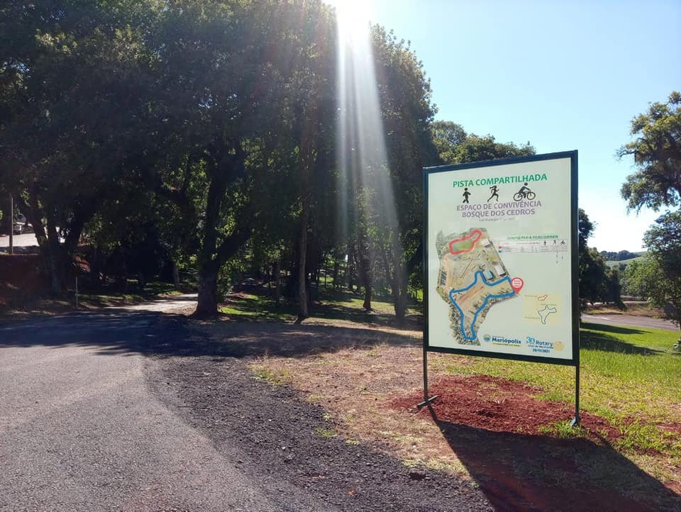 Pista compartilhada em Mariópolis recebe o nome de Espaço de Convivência Bosque dos Cedros 0706cd30 Mariopolis