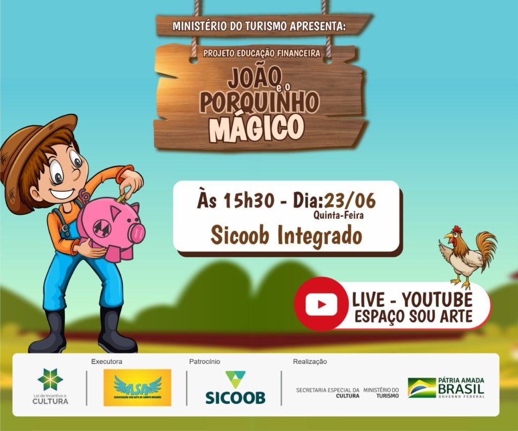 “João e o Porquinho Mágico” para as crianças  e adolescentes de Pato Branco  e região. 593e6a8a Whatsapp Image 2022 06 17 At 16.26.34 1024x853