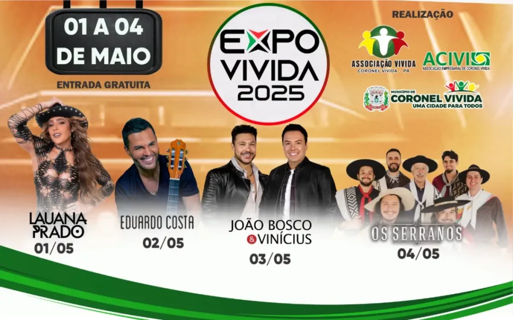 Expovivida 2025 tem início nesta quinta-feira 01/05 Expovivida 2025