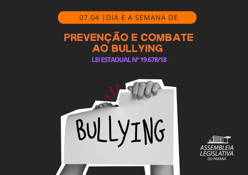 Assembleia trabalha para prevenir e combater o bullying e cyberbullying bullying