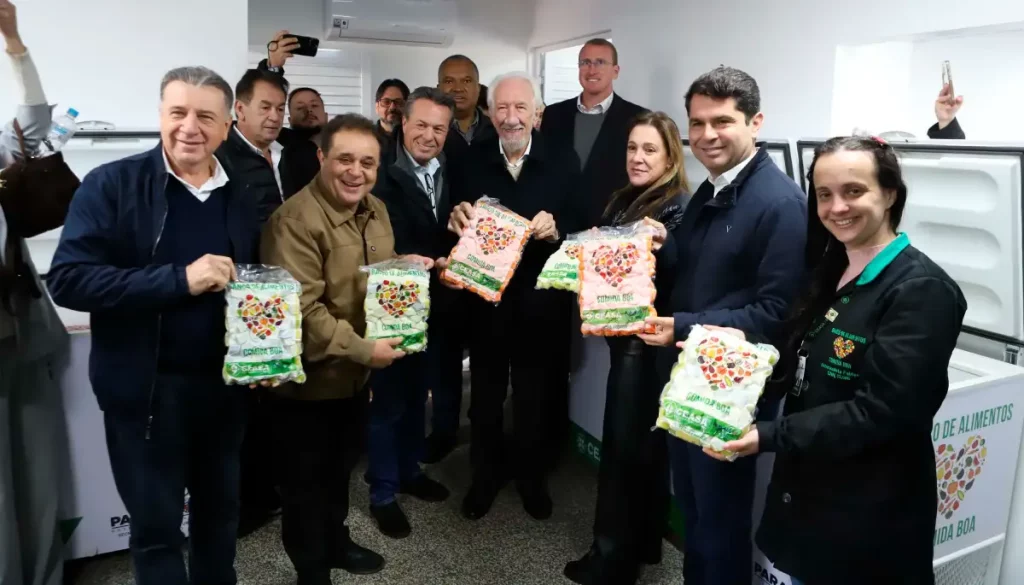 Piana inaugura novo Banco de Alimentos da Ceasa de Cascavel banco de alimentos ceasa cascavel