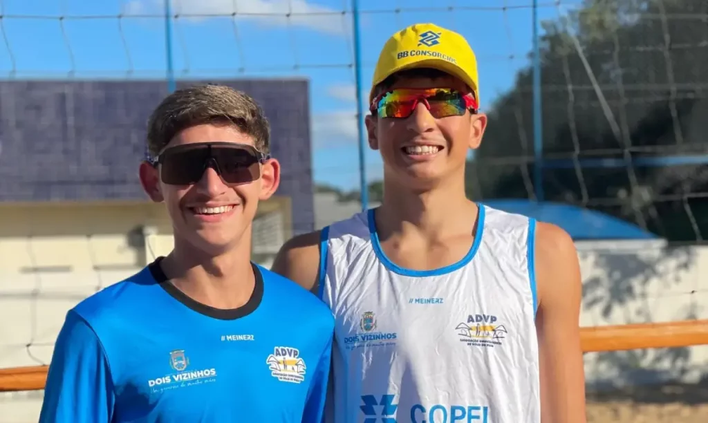 Atletas de Dois Vizinhos são convocados para Seleção Brasileira de Vôlei de Praia Sub-17 vôlei de praia