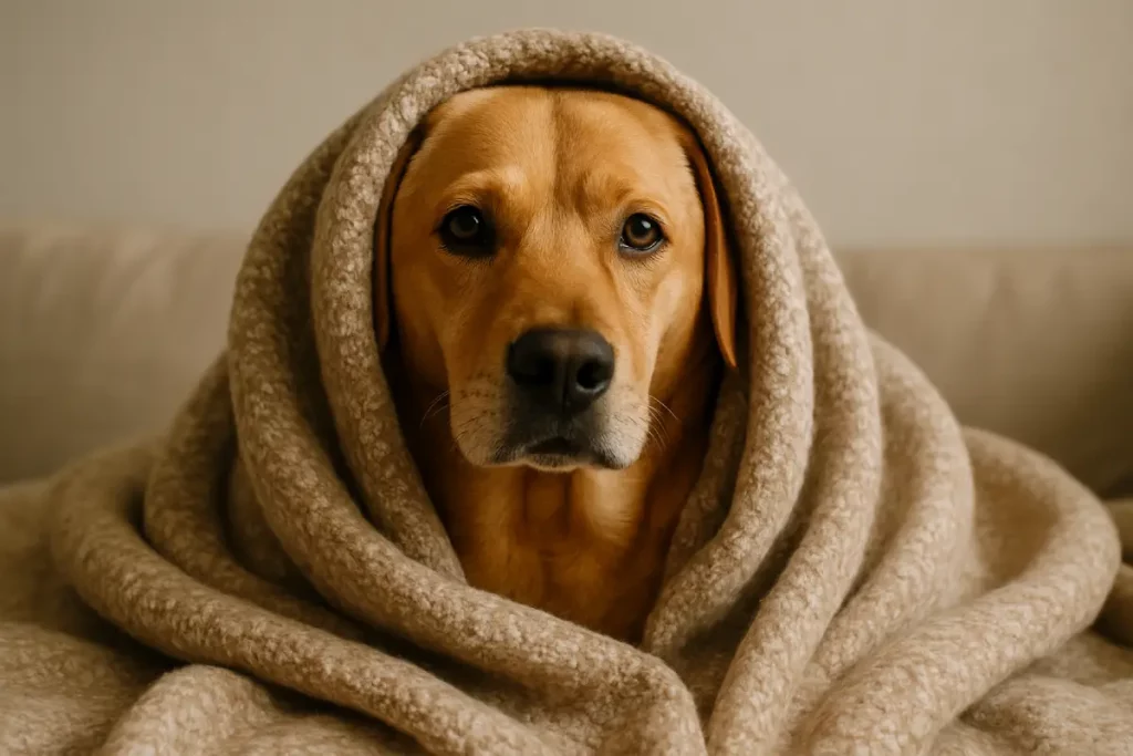 cachorro cobertor