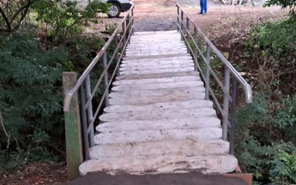 Substituída ponte de madeira por concreto no bairro Bonatto ponte concreto bonatto