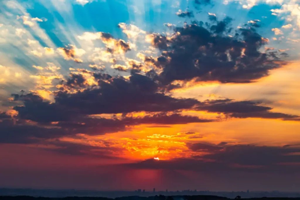 pôr do sol