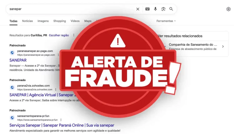 alerta de fraude sanepar