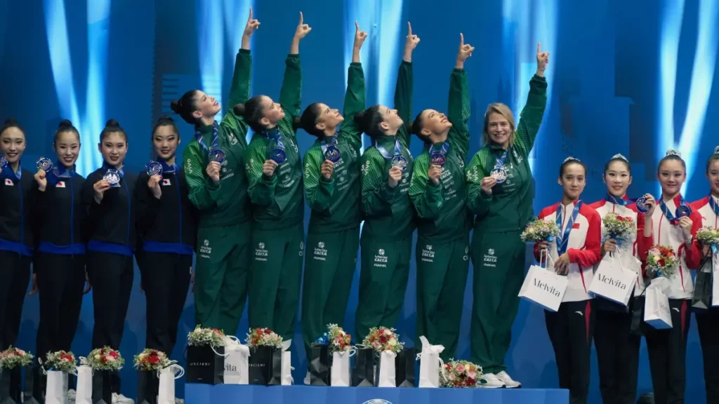 Brasil conquista ouro inédito na Copa do Mundo de Ginástica ginástica ritmica ouro milão