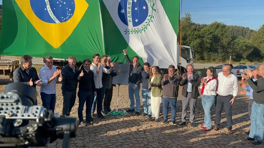 Ratinho Junior inaugura último lote da PRC-280 em concreto inauguração PRC-280