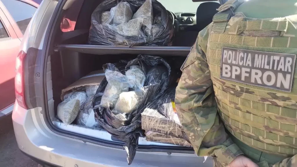 BPFRON apreende 110 kg de maconha em Francisco Beltrão maconha bpfron beltrão