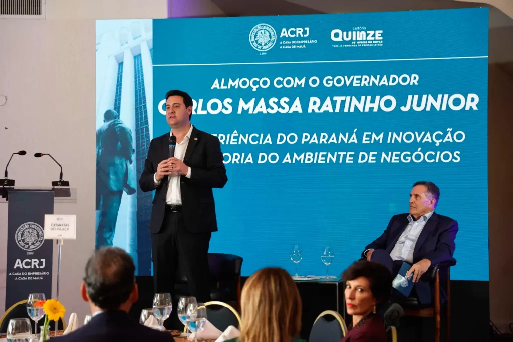 Ratinho Junior: Paraná é 4ª maior economia do Brasil e lidera crescimento em 2025 Ratinho Jr Paraná ACRJ