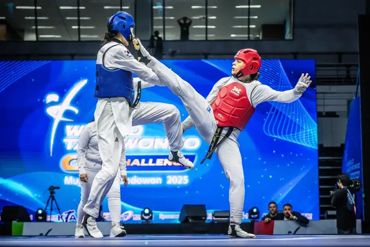 Maria Clara conquista ouro no Grand Prix de Taekwondo na Coreia Taekwondo Maria Clara Pacheco