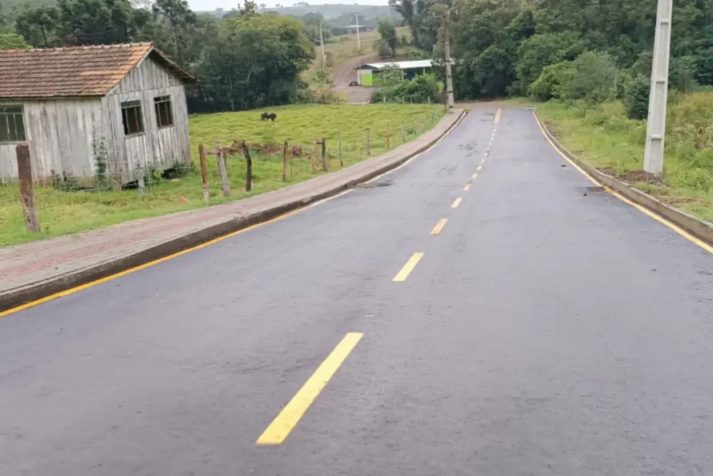 Onze cidades do Paraná terão 100% das ruas asfaltadas asfalto novo vida nova pinhal de são bento