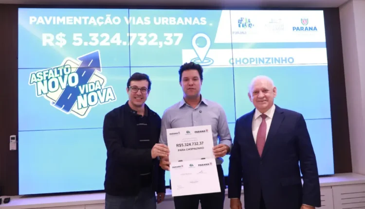 chopinzinho asfalto novo, vida nova