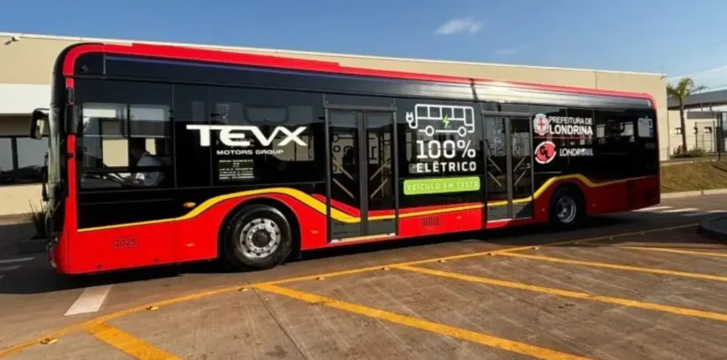 Londrina inicia testes com ônibus elétrico no transporte coletivo ônibus elétrico londrina