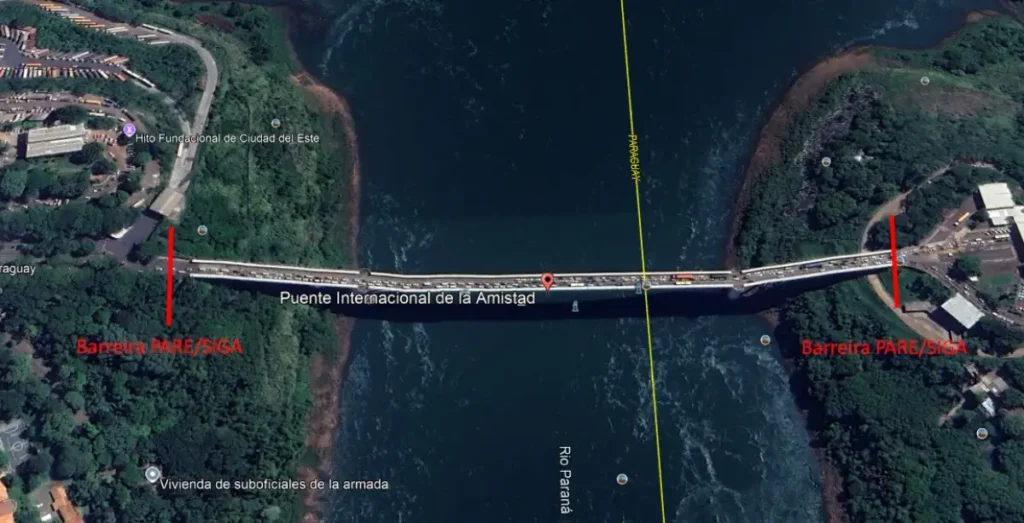 EPR Iguaçu anuncia interdições noturnas na Ponte da Amizade Ponte da Amizade obras