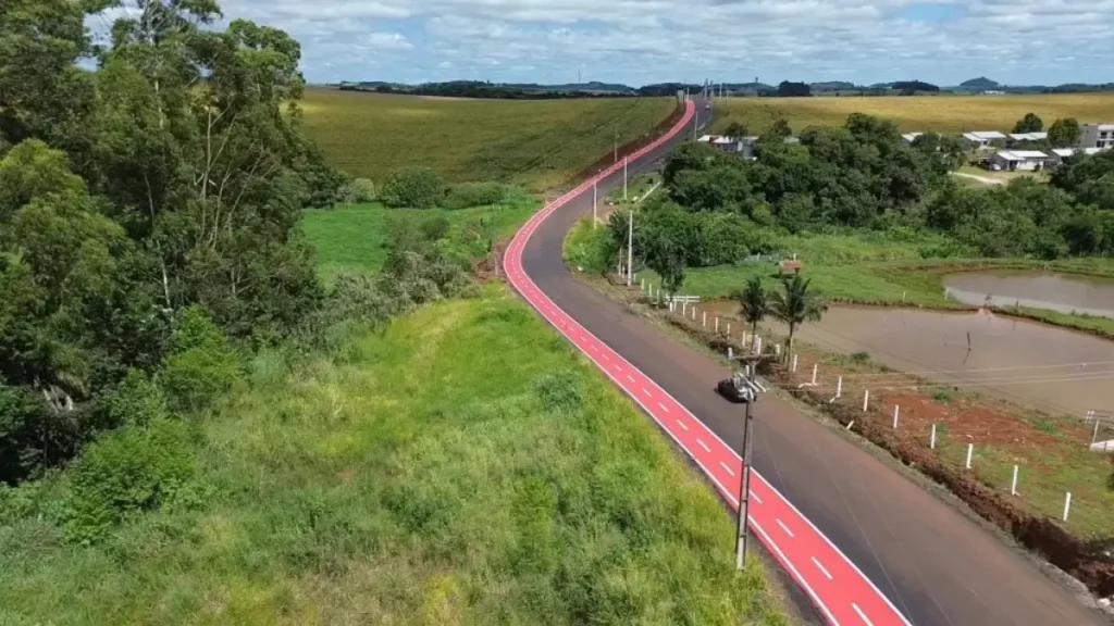 Dois Vizinhos inaugura pavimentação da Rodovia Avelino Provin RODOVIA AVELINO PROVIN