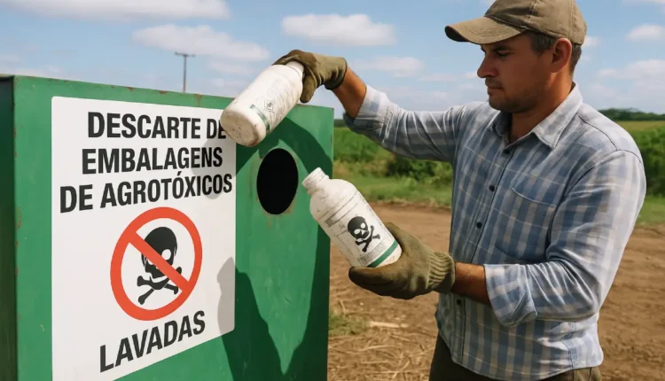embalagens de agrotóxicos