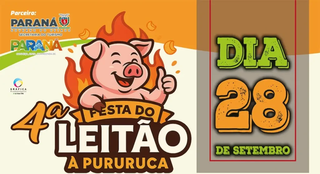 Prudentópolis realiza 4ª Festa do Leitão à Pururuca neste domingo leitão prudentópolis