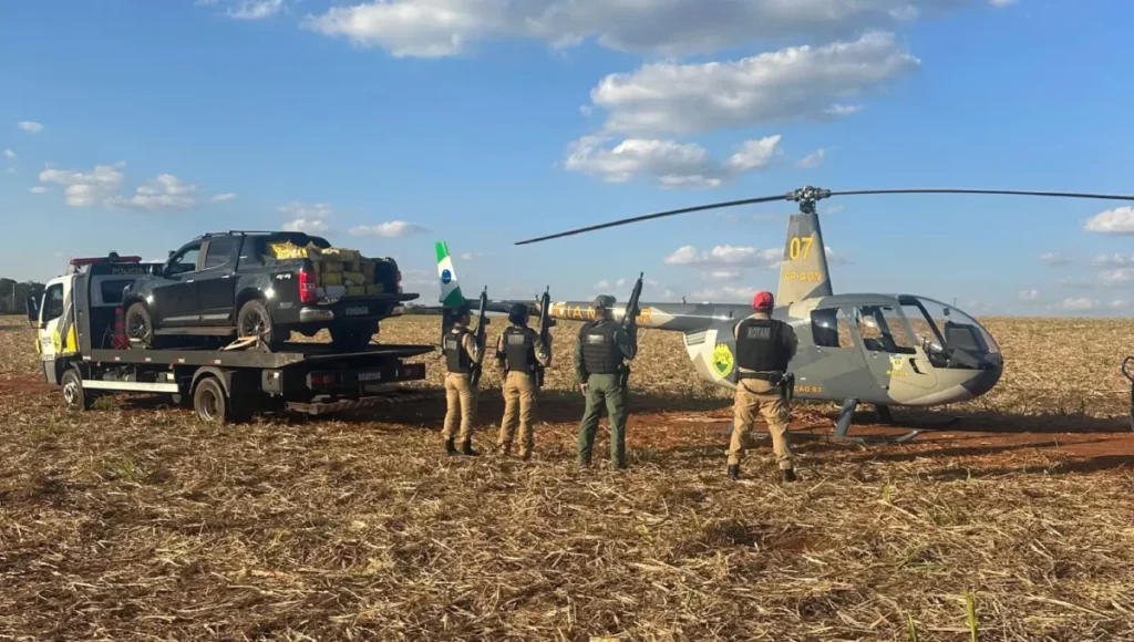 Polícia Militar apreende quase 1 tonelada de maconha em Santa Mônica policia militar maconha