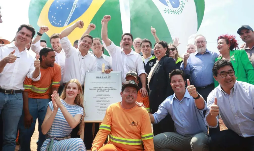 Ratinho Junior entrega duplicação da PR-445 em Londrina pr-445