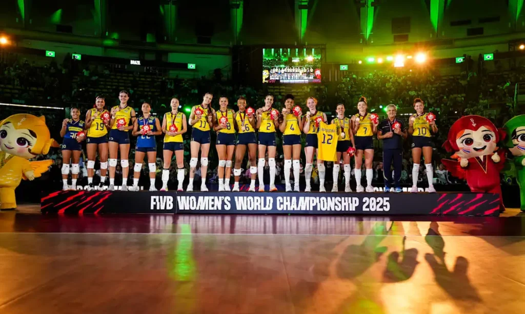 Brasil conquista bronze no Mundial de Vôlei; Itália fica com o título vôlei feminino bronze