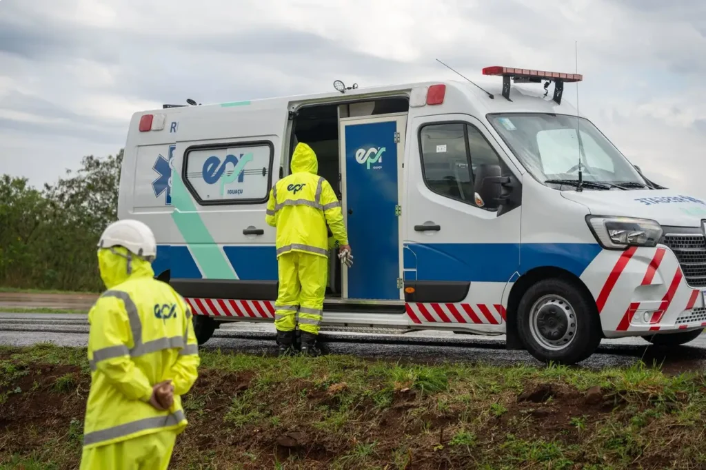 EPR Iguaçu presta 64 mil atendimentos em 5 meses no Oeste e Sudoeste epr iguaçu ambulância