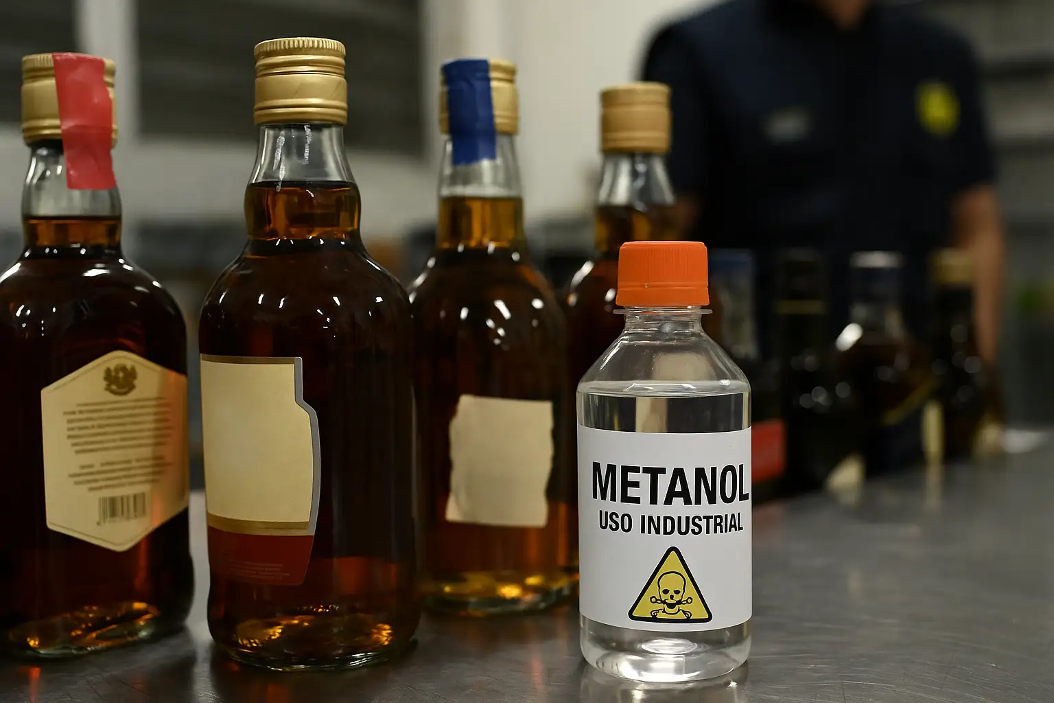 metanol em bebidas alcoólicas