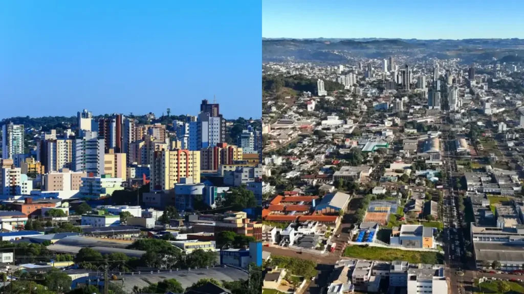Evolução populacional de Pato Branco e Francisco Beltrão pato branco francisco beltrão