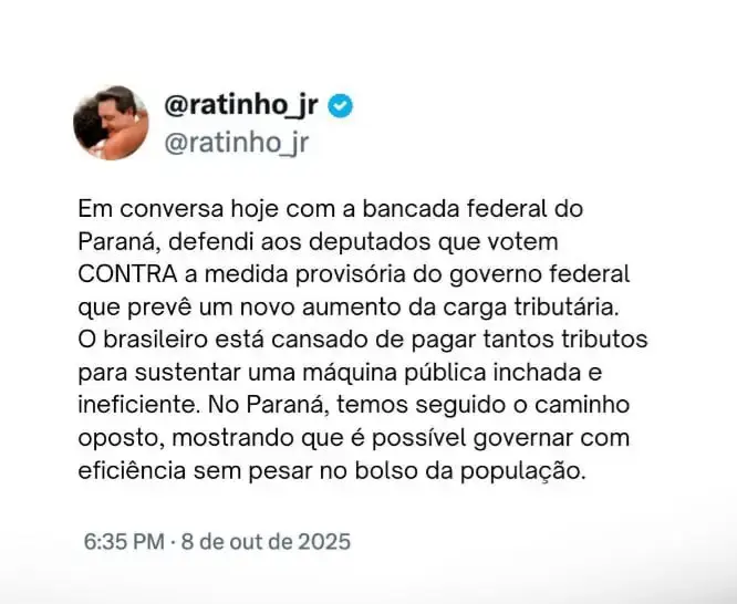 ratinho mp tributação