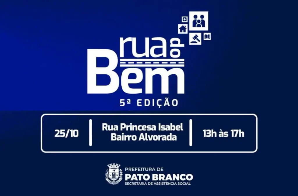 Rua do Bem no Bairro Alvorada neste sábado (25) rua do bem