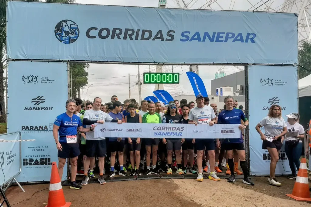 Corridas Sanepar reuniu 1800 atletas em Foz do Iguaçu corrida sanepar foz do iguaçu