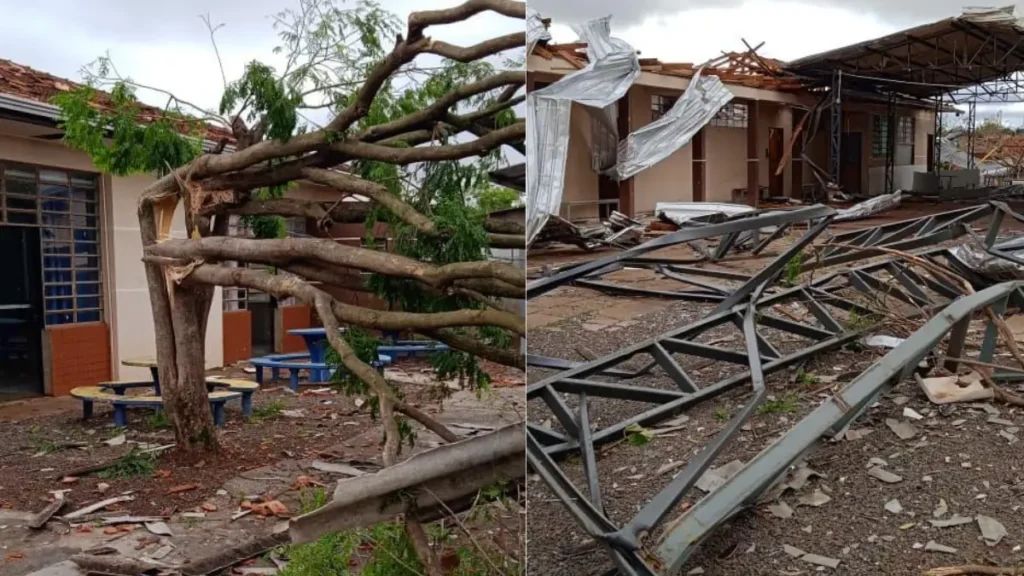 Após tornado, Enem é suspenso em Rio Bonito do Iguaçu escolas estaduais rio bonito do igua