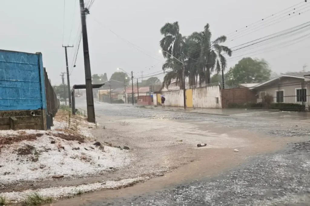Defesa Civil envia ajuda após granizo atingir Ponta Grossa granizo ponta grossa