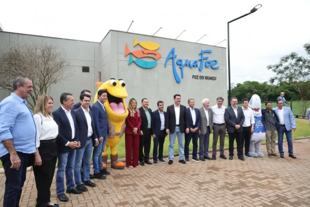 Aquário AquaFoz é inaugurado em Foz do Iguaçu inauguração aquário foz do iguaçu (1)