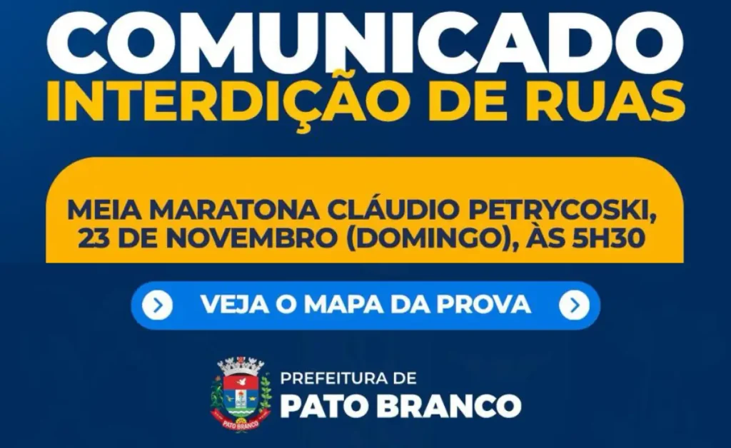 interdição de ruas 23 11 25